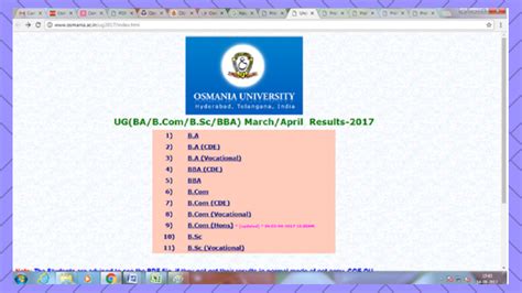 Osmania University Distance Education Pgrrcde Online Admissions