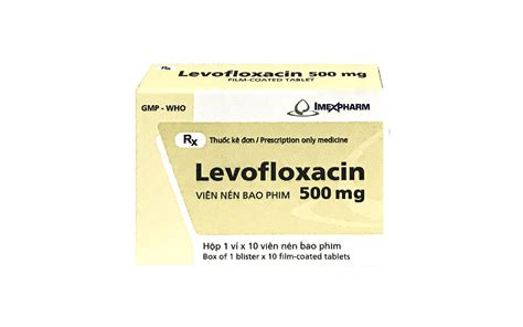 Thuốc Levofloxacin 500mg Điều Trị Nhiễm Khuẩn 1vỉ X 10viên Nhà Thuốc 5g