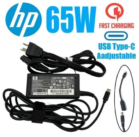 Genuine 65W HP AC Adapter Power Charger Blue Tip 19 5V 3 33A Pavilion