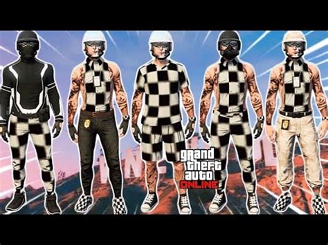 GTA 5 ONLINE 09 COMO OBTER VÁRIOS TRAJES MASCULINOS TRYHARD XADREZ