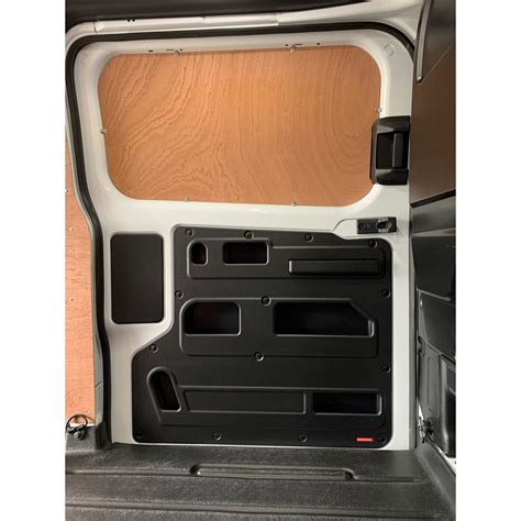 Kiravans Ford Transit Custom Black Doorstore Left Sliding Door