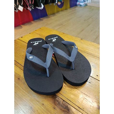 Jual Panama Basic Black Grey Sandal Jepit Cowok Shopee Indonesia