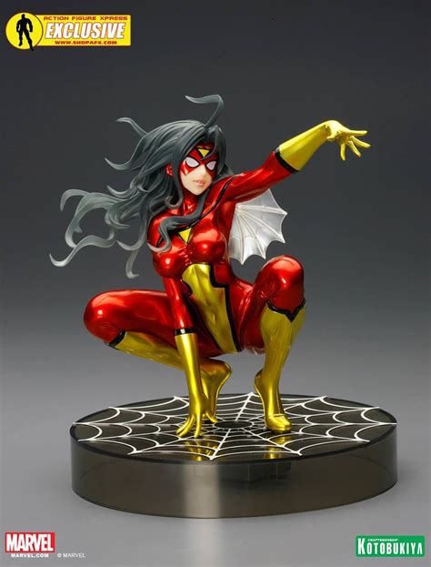 Spider Woman Metallic Sdcc 2014 Exclusive Bishoujo Statue Bishoujo