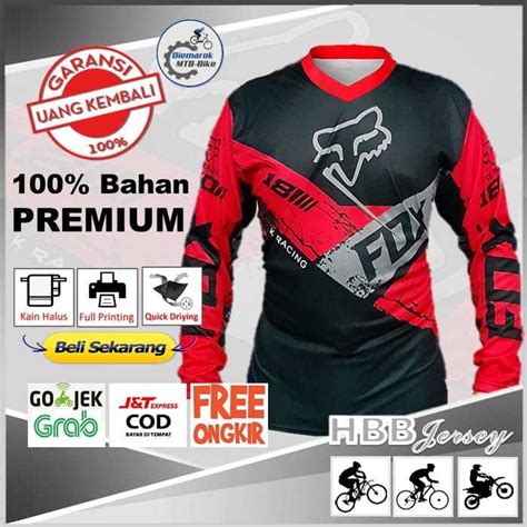 Jual Kaos Jersey Sepeda Mtb Downhill Motor Cross Trail Terbaru Baju