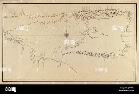 Mapa Que Muestra La Isla Trinidad Y La Costa Adyacente De Venezuela