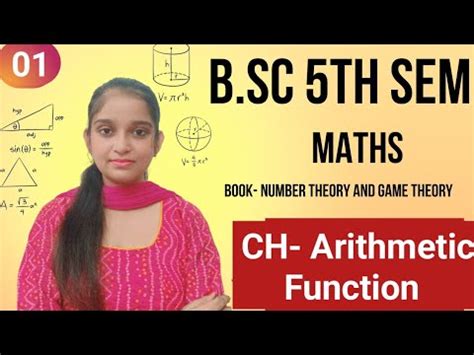 B Sc Th Sem Maths Ch Arithmetic Function By Jyoti Chaudhary