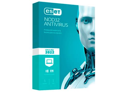 ANTIVIRUS ESET NOD 32 S11010203 2022 5 PCS 12 MESES