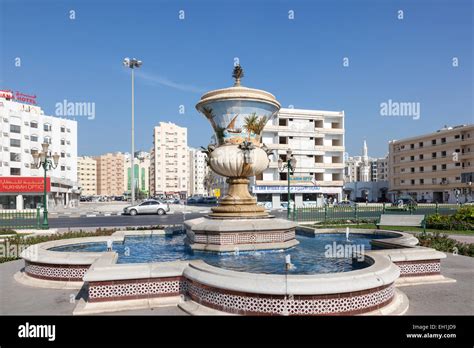 Fountain At Al Zahra Square In Sharjah City December 20 2014 In