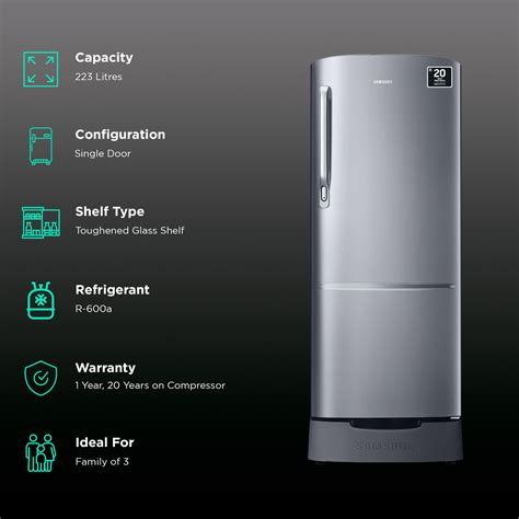 Buy Samsung Litres Star Direct Cool Single Door Refrigerator With