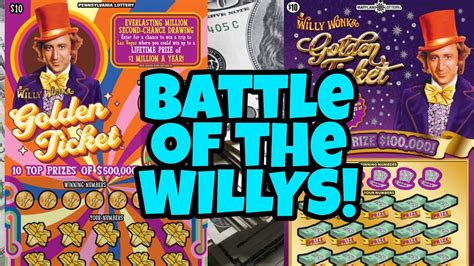 Willy Wonka Golden Ticket Pa Lottery Vs Md Lottery Scratch Off