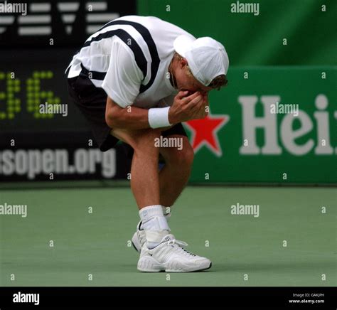 Tennis Australian Open Day Eight Lleyton Hewitt Aus Shows His