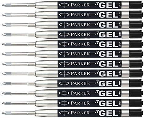 Parker Refill Gel Ball Pen Medium Black Ref S Pack Amazon