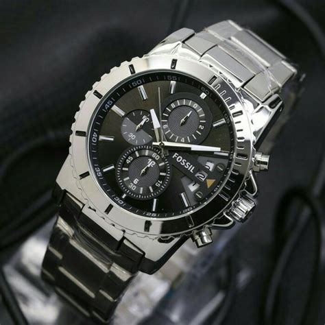 Jual Jam Tangan Pria Cowok Fossil Super Rolex Omega Ripcurl Guess Gc