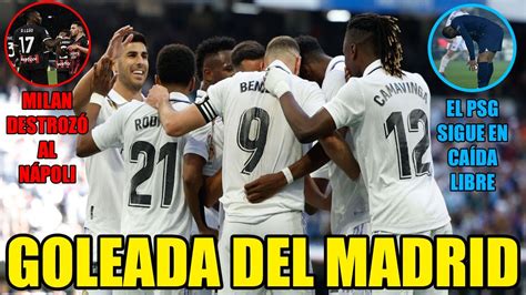 EL MADRID GOLEA Antes De ENFRENTAR Al BARCELONA MILAN Vence Al