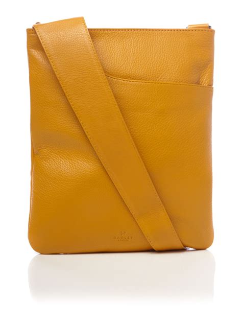 Radley Pocket Bag Medium Cross Body Bag In Yellow Lyst