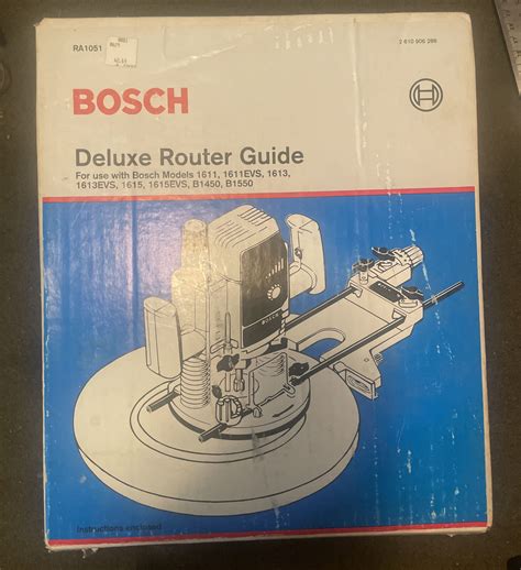 Bosch Deluxe Router Edge Guide NOS USA EBay