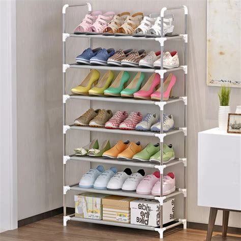 Tingkat Rak Kasut Stainless Steel Shoe Rack Rak Kasut Kabinet Kasut