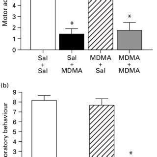 Acute Effects Of Mdma Mg Kg On Motor Activity And Exploratory