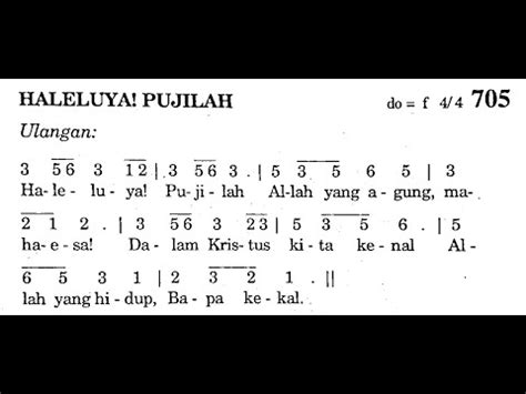 Haleluya Pujilah Puji Syukur No Lagu Rohani Katolik Lagu