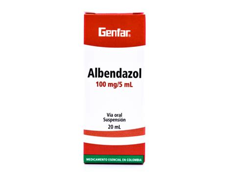 Droguería La Economía albendazol genfar 100 mg 5 ml suspención