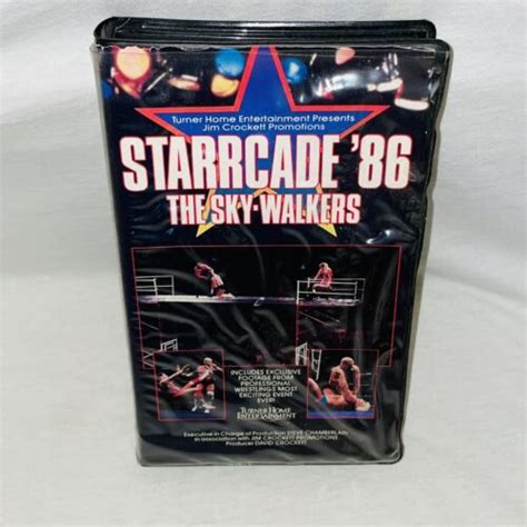 Wcw Starrcade 86 The Sky Walkers Vhs Nwa Clamshell Video Turner Crockett Wwf Wwe 27616111531 Ebay