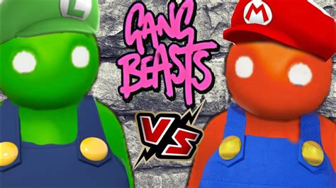 Gang Beasts Mario Vs Luigi Youtube