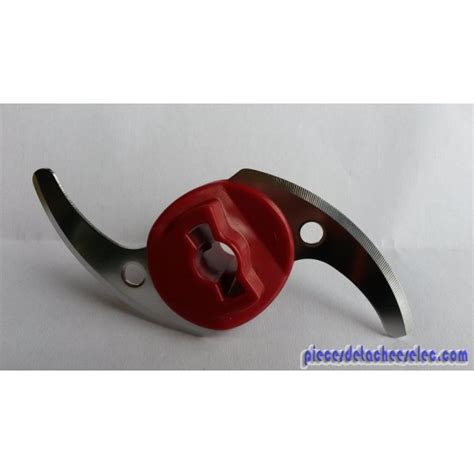 Couteau De Hachoir Amovible Rouge Pour Multi Moulinette Moulinex