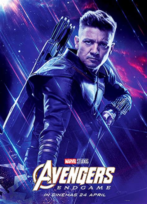 Hawkeye Avengers Endgame 2019 Character Posters Avengers