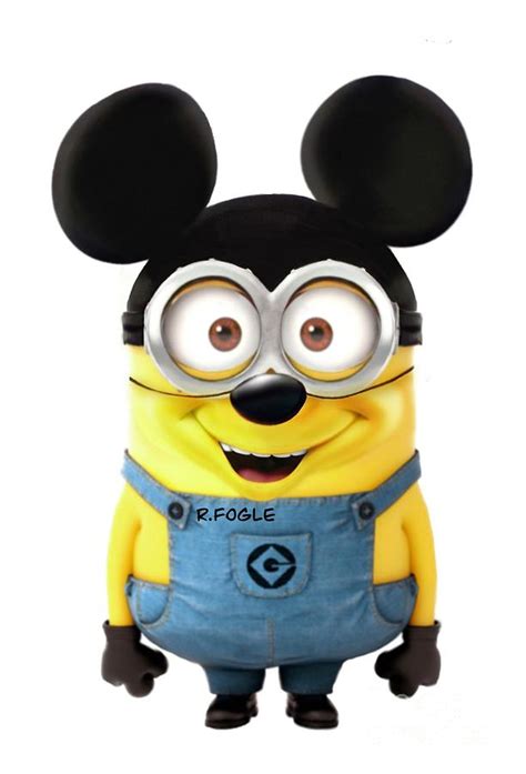 Minion As Mickey Mouse Digital Art By Rebekah Fogle Fine Art America