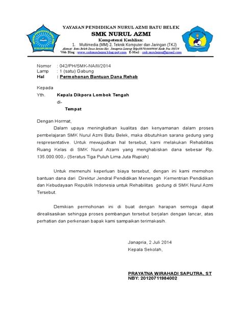 Contoh Surat Pemberitahuan Pembangunan Gedung