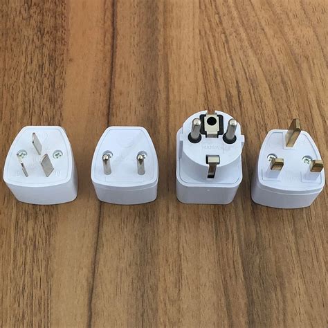 1PCS Universal EU GER AU UK Plug Adapter European Germany Australia ...