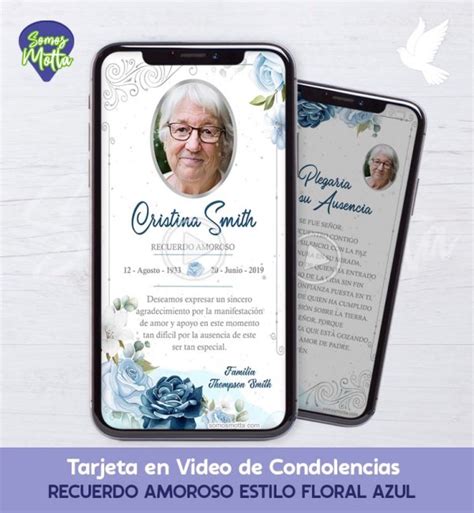 Tarjeta De Difuntos Para Condolencias Y Agradecimiento 3 Somos Motta