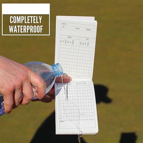 Golf Scorecard Holder With 2 Golf Yardage Books Waterproof Golf