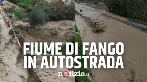 Maltempo In Sicilia Fiume Di Fango Sulla Palermo Agrigento Il Video