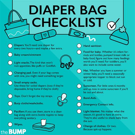 Diaper Bag Checklist What To Pack In A Diaper Bag