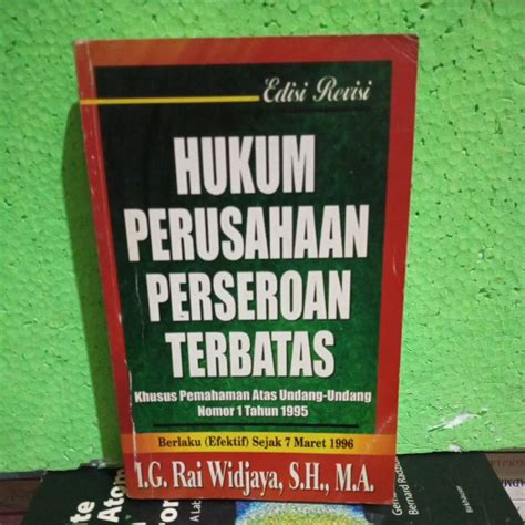 Jual Hukum Perusahaan Perseroan Terbatas Edisi Revisi ORIGINAL