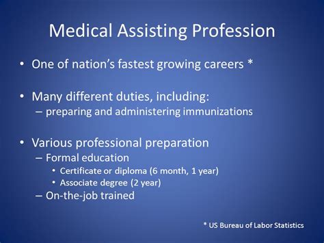 Assessment Of Immunization Training Needs For Medical Assistants