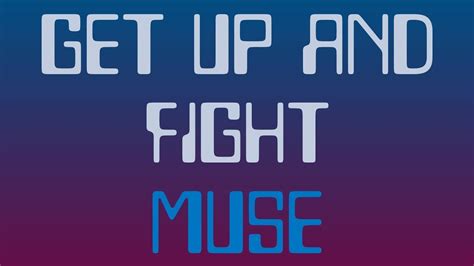 Get Up And Fight Muse Bilingual English German Karaoke Video