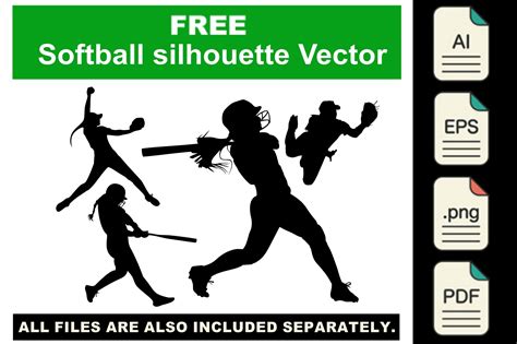 Free Softball Silhouette - Vector Graphic by blue-hat-graphics ...