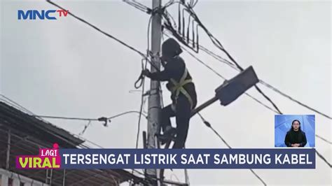 Tersengat Listrik Petugas Tak Sadarkan Diri Saat Bekerja Di Atas Tiang