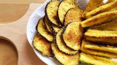 D Licieux Chips D Aubergines Et Courgettes Cuites Au Four