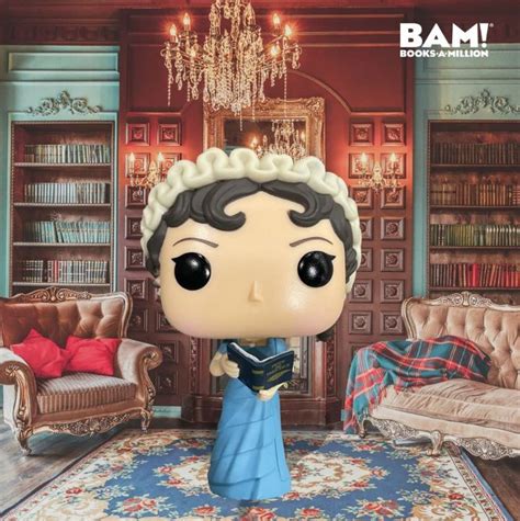 Bam Exclusive Icon Pop Vinyl Jane Austen With Book Funko