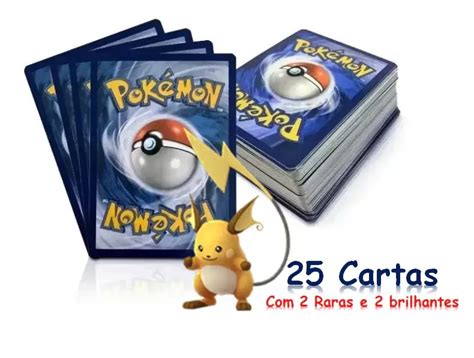 Kit Cartas Avulsas Pokemon Raras E Brilhantes