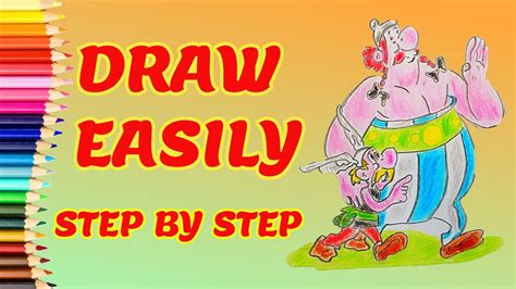 How To Draw Asterix And Obelix Step By Step Youtube