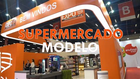 Alimentos E Bebidas No Supermercado Modelo Da Expo Supermercados