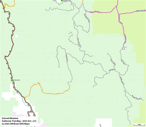 Sequoia Nf Kern Plateau California Trail Map