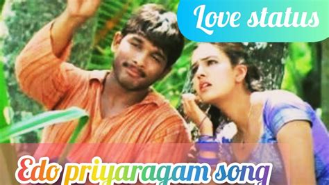 Arya Movie Yedho Priyaragam Vintunna Song😍😍 Allu Arjun Youtube