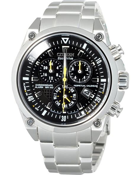 Citizen Eco Drive Perpetual Calendar Chronograph WR100 BL5380 66E For