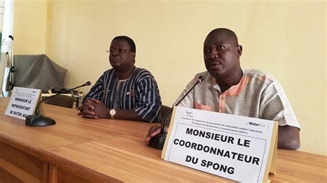 Burkina Le SPONG Et Des OSC Du Consortium Fas Eau Interpellent Le