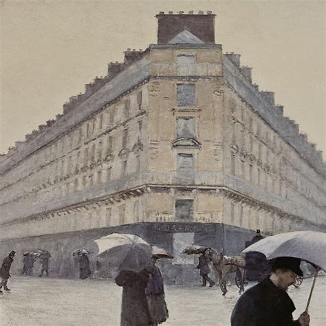 Gustave Caillebotte Museum Exhibition Poster Paris Street Rainy Day